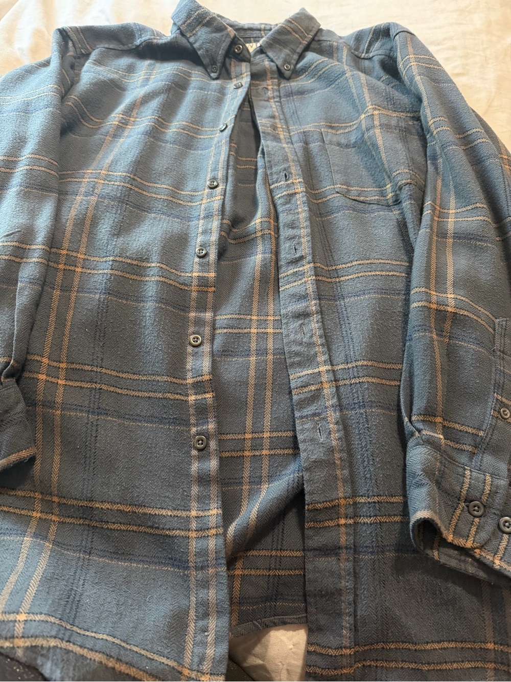 Northwest Territory Navy Plaid Shirt Jacket with Tan Accents